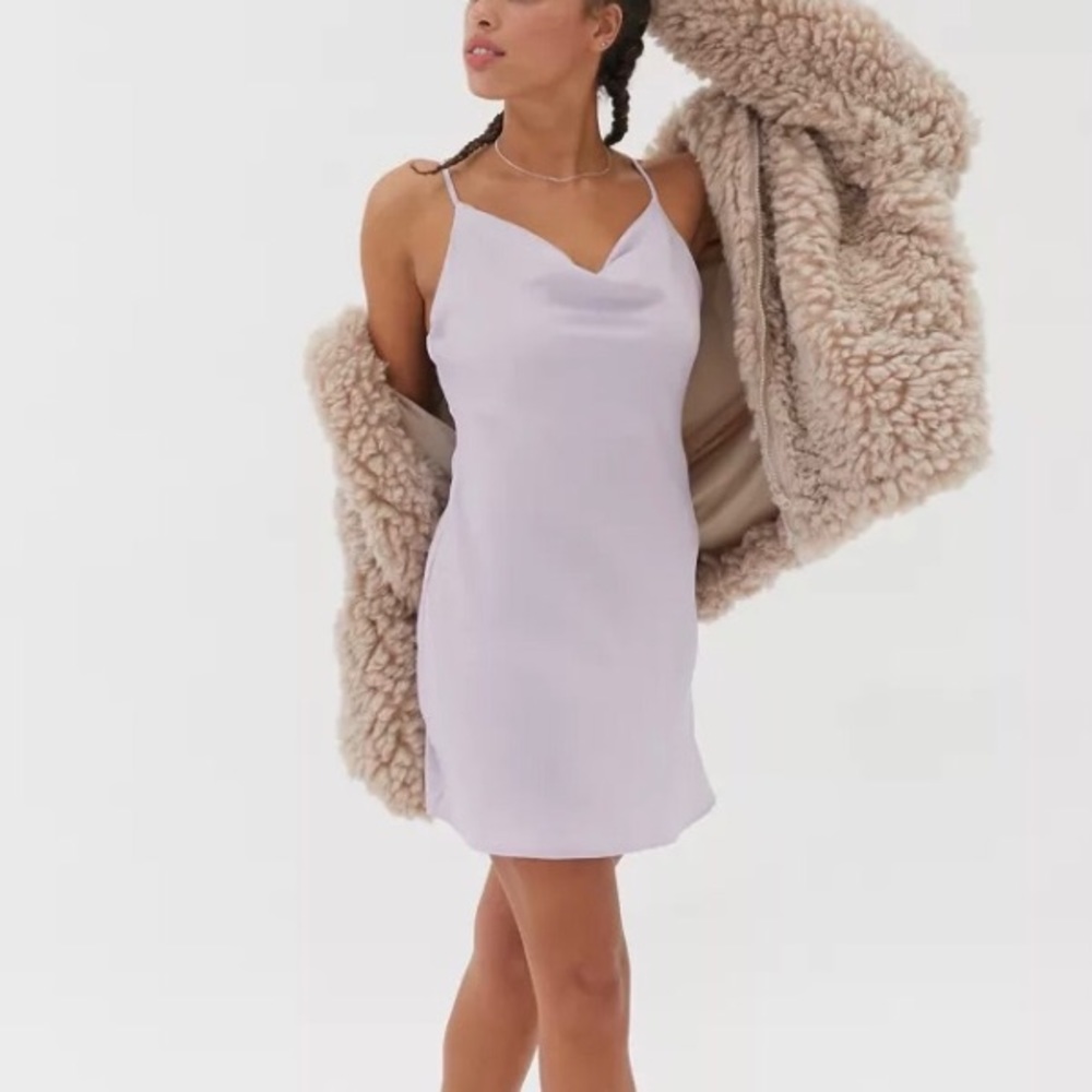 Urban Outfitters Mallory Cowl Neck Slip Dress